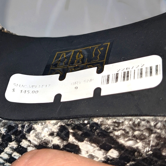 Jeffrey Campbell Snakeskin Leather Stilettos Size 9 - Picture 7 of 11